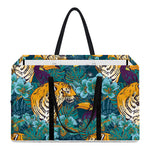 Tiger And Toucan Pattern Print Utility Tote Bag