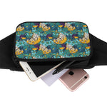 Tiger And Toucan Pattern Print Waist Bag