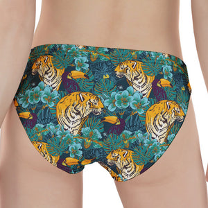 Tiger And Toucan Pattern Print Women's Panties