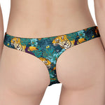 Tiger And Toucan Pattern Print Women's Thong