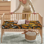 Tiger Monarch Butterfly Pattern Print Baby Crib Sheet