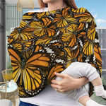 Tiger Monarch Butterfly Pattern Print Baby Seat Cover