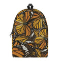 Tiger Monarch Butterfly Pattern Print School Backpack