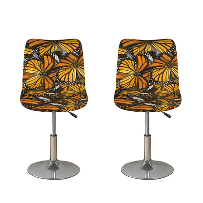 Tiger Monarch Butterfly Pattern Print Bar Stool Covers
