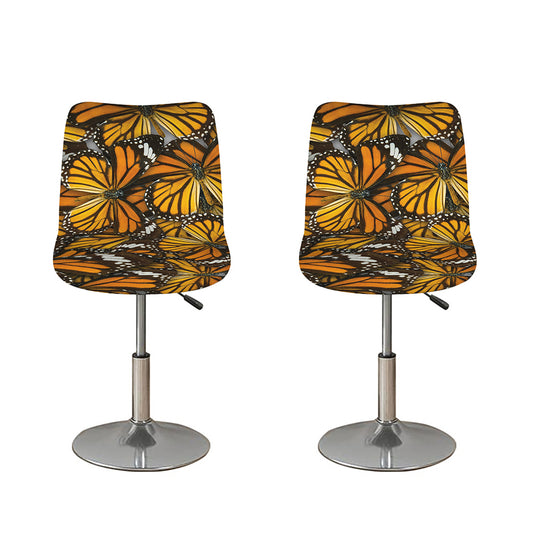 Tiger Monarch Butterfly Pattern Print Bar Stool Covers