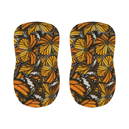 Tiger Monarch Butterfly Pattern Print Bar Stool Covers