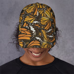 Tiger Monarch Butterfly Pattern Print Baseball Cap