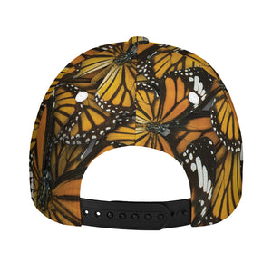 Tiger Monarch Butterfly Pattern Print Baseball Cap