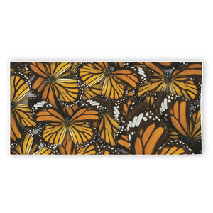 Tiger Monarch Butterfly Pattern Print Beach Towel