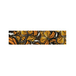 Tiger Monarch Butterfly Pattern Print Bed Runner