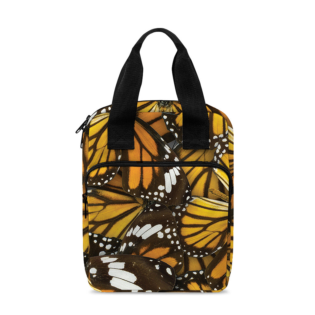 Tiger Monarch Butterfly Pattern Print Bible Tote Bag