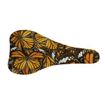 Tiger Monarch Butterfly Pattern Print Bicycle Seat Cover