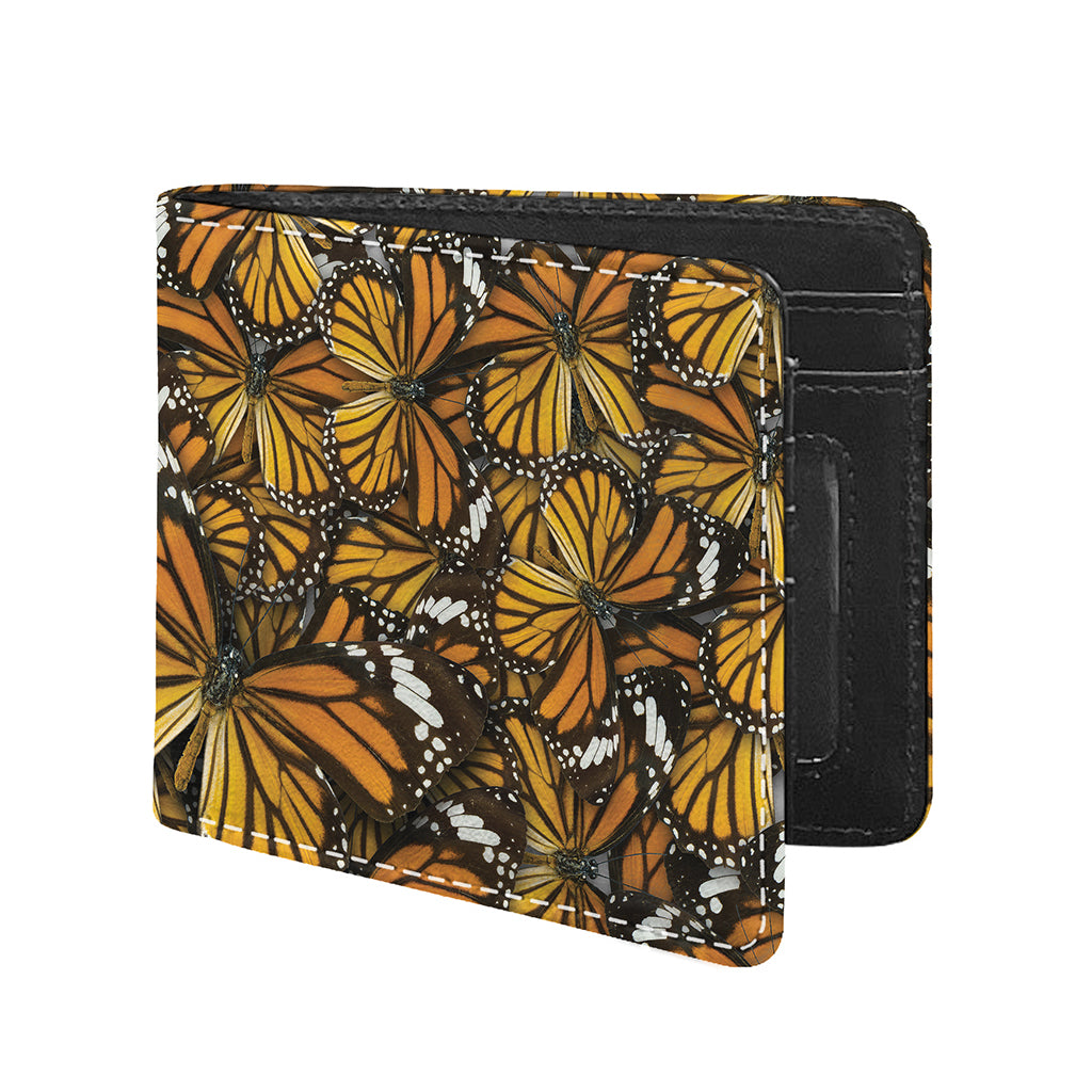 Tiger Monarch Butterfly Pattern Print Bifold Wallet