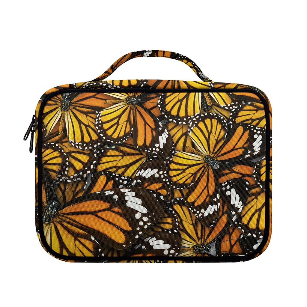 Tiger Monarch Butterfly Pattern Print Briefcase Bible Bag