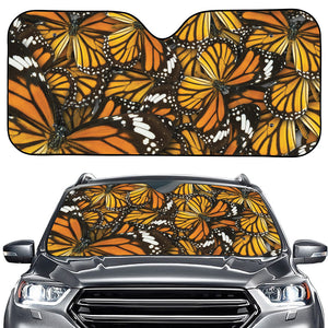 Tiger Monarch Butterfly Pattern Print Car Windshield Sun Shade