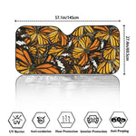 Tiger Monarch Butterfly Pattern Print Car Windshield Sun Shade