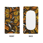 Tiger Monarch Butterfly Pattern Print Changing Pad Cover