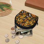 Tiger Monarch Butterfly Pattern Print Coin Purse