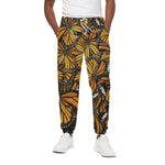 Tiger Monarch Butterfly Pattern Print Cotton Pants