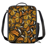 Tiger Monarch Butterfly Pattern Print Crossbody Lunch Bag