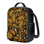 Tiger Monarch Butterfly Pattern Print Crossbody Lunch Bag
