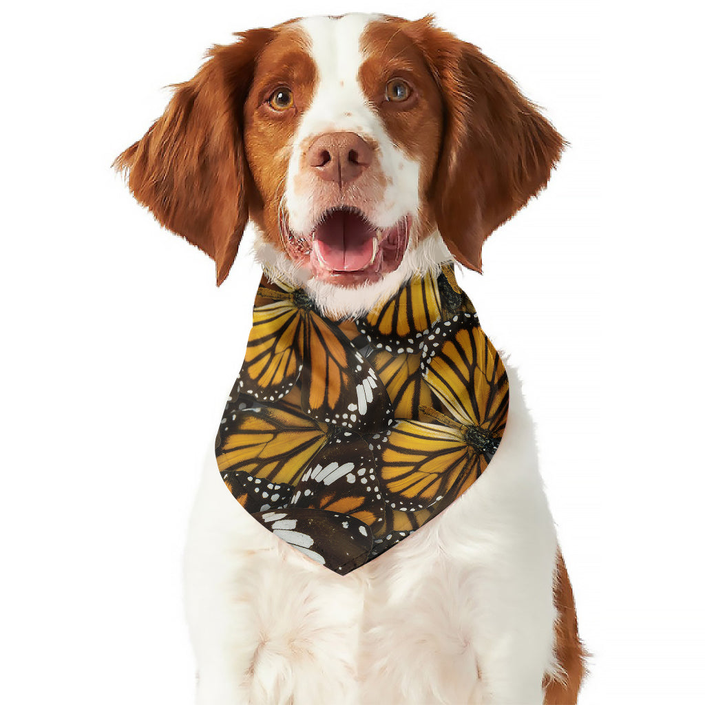 Tiger Monarch Butterfly Pattern Print Dog Bandana