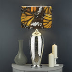 Tiger Monarch Butterfly Pattern Print Drum Lamp Shade