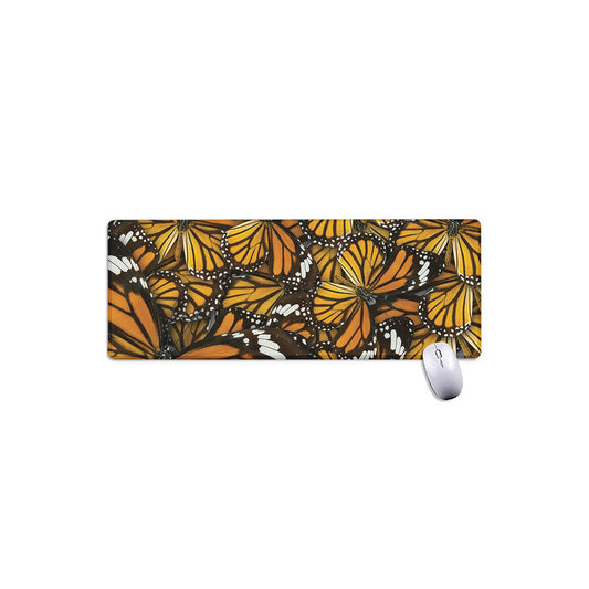 Tiger Monarch Butterfly Pattern Print Extended Mouse Pad