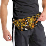 Tiger Monarch Butterfly Pattern Print Fanny Pack