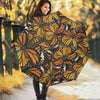 Tiger Monarch Butterfly Pattern Print Foldable Umbrella
