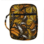Tiger Monarch Butterfly Pattern Print Front Pocket Bible Bag