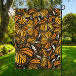 Tiger Monarch Butterfly Pattern Print Garden Flag