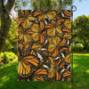 Tiger Monarch Butterfly Pattern Print Garden Flag