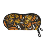 Tiger Monarch Butterfly Pattern Print Glasses Case