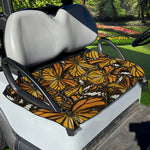Tiger Monarch Butterfly Pattern Print Golf Cart Seat Cover
