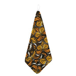Tiger Monarch Butterfly Pattern Print Hand Towel