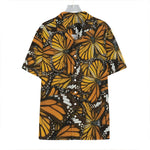 Tiger Monarch Butterfly Pattern Print Hawaiian Shirt