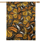 Tiger Monarch Butterfly Pattern Print House Flag