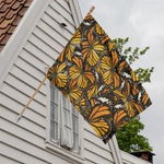 Tiger Monarch Butterfly Pattern Print House Flag