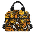 Tiger Monarch Butterfly Pattern Print Insulated Lunch Bag