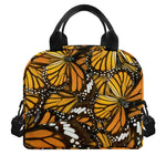 Tiger Monarch Butterfly Pattern Print Insulated Lunch Bag