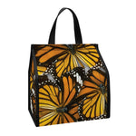 Tiger Monarch Butterfly Pattern Print Insulated Lunch Tote
