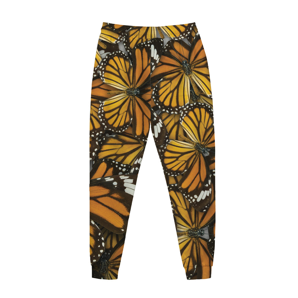 Tiger Monarch Butterfly Pattern Print Jogger Pants