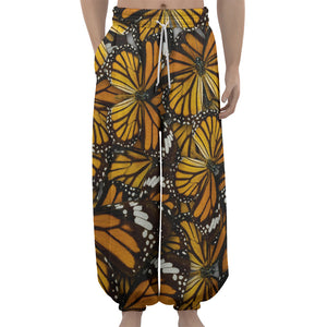 Tiger Monarch Butterfly Pattern Print Lantern Pants