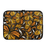 Tiger Monarch Butterfly Pattern Print Laptop Sleeve