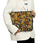Tiger Monarch Butterfly Pattern Print Laptop Sleeve
