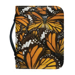 Tiger Monarch Butterfly Pattern Print Leather Bible Cover
