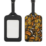 Tiger Monarch Butterfly Pattern Print Luggage Tag
