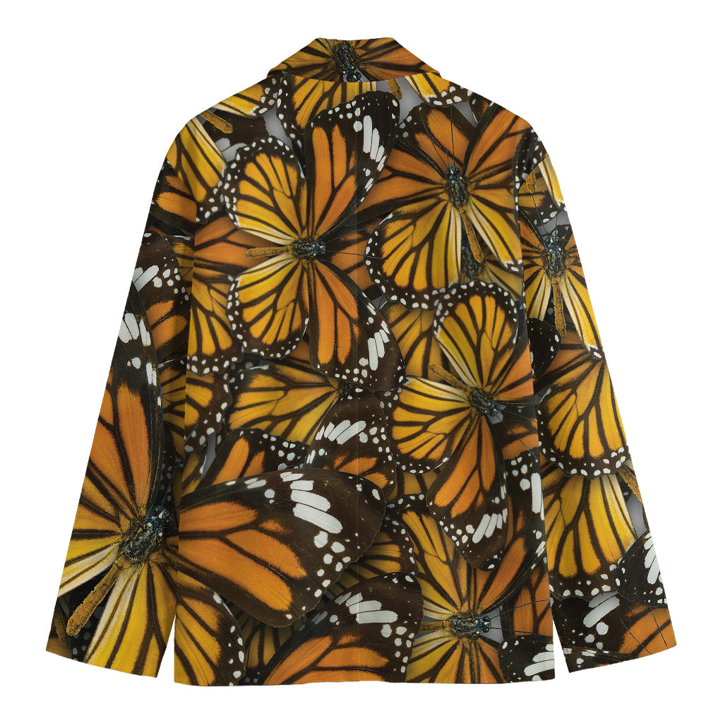 Tiger Monarch Butterfly Pattern Print Men's Blazer