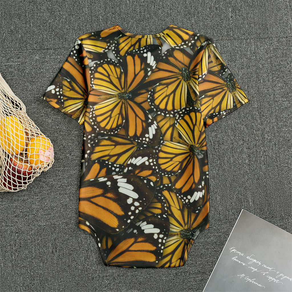 Tiger Monarch Butterfly Pattern Print Men's Bodysuit